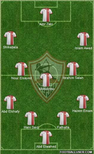 Zamalek Sporting Club Formation 2012