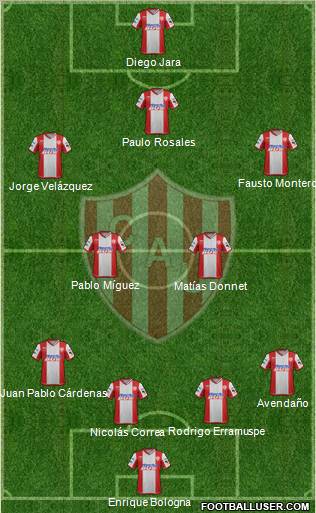 Unión de Santa Fe Formation 2012