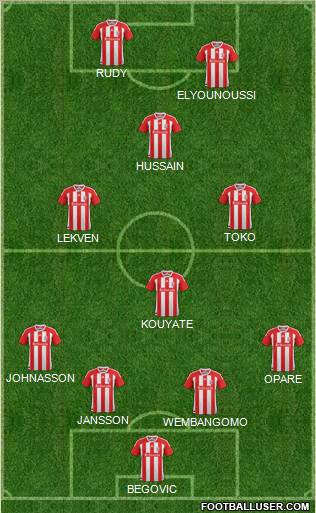 Stoke City Formation 2012