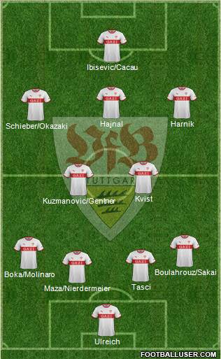 VfB Stuttgart Formation 2012