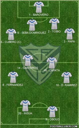 Vélez Sarsfield Formation 2012