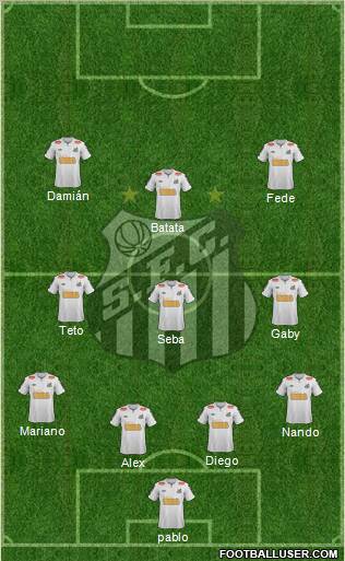 Santos FC Formation 2012