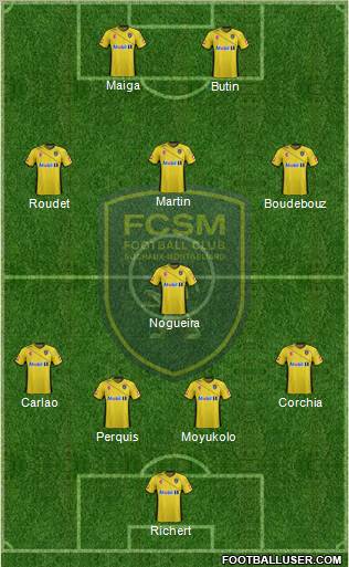 FC Sochaux-Montbéliard Formation 2012