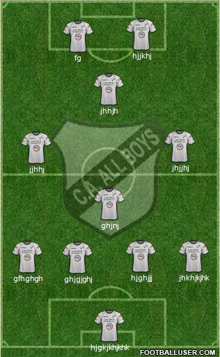 All Boys Formation 2012