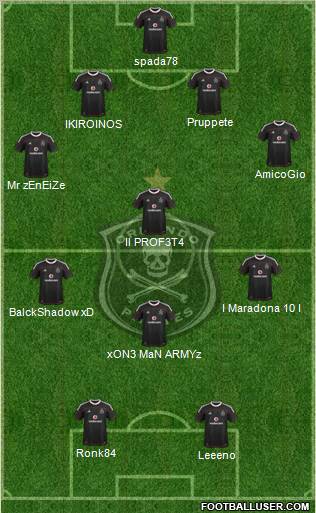 Orlando Pirates Formation 2012