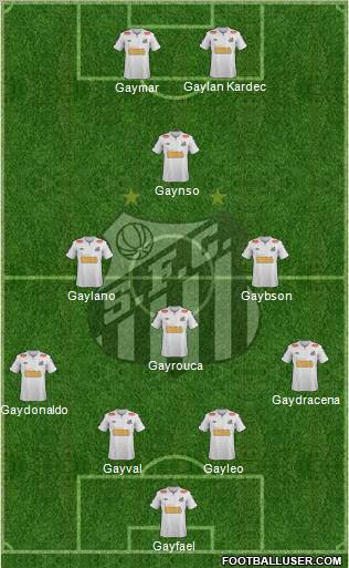 Santos FC Formation 2012