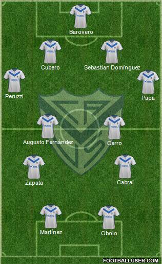 Vélez Sarsfield Formation 2012