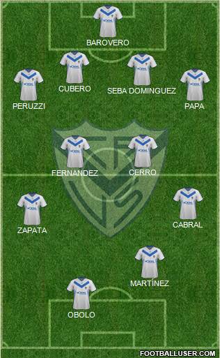 Vélez Sarsfield Formation 2012