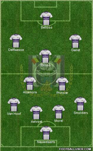 RSC Anderlecht Formation 2012