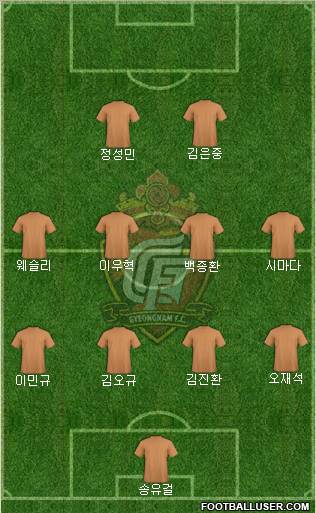 Gyeongnam FC Formation 2012