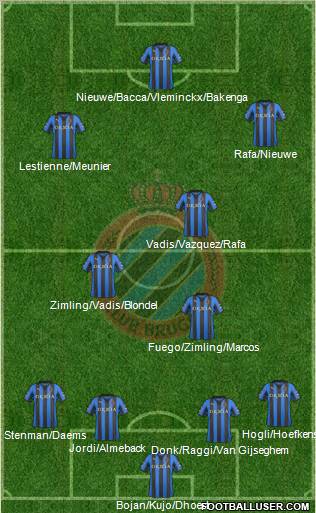 Club Brugge KV Formation 2012