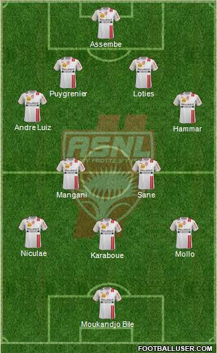 A.S. Nancy Lorraine Formation 2012