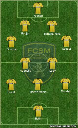 FC Sochaux-Montbéliard Formation 2012