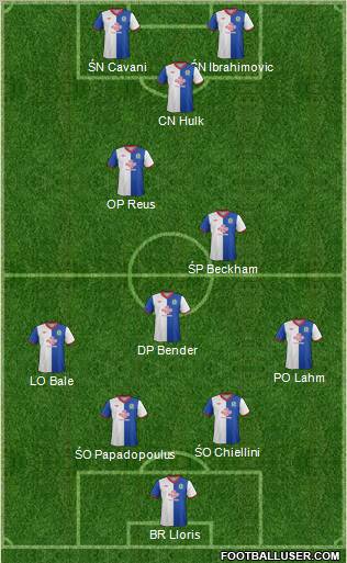 Blackburn Rovers Formation 2012