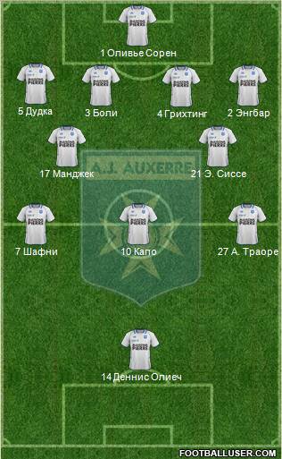 A.J. Auxerre Formation 2012