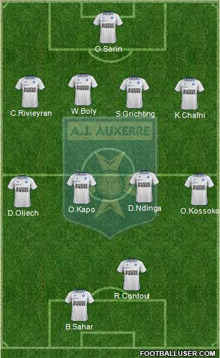 A.J. Auxerre Formation 2012