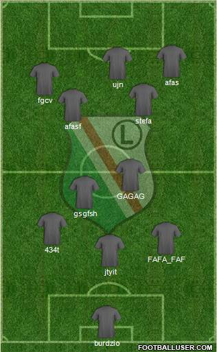 Legia Warszawa Formation 2012