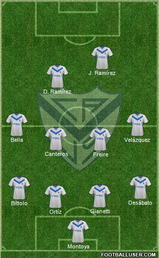 Vélez Sarsfield Formation 2012