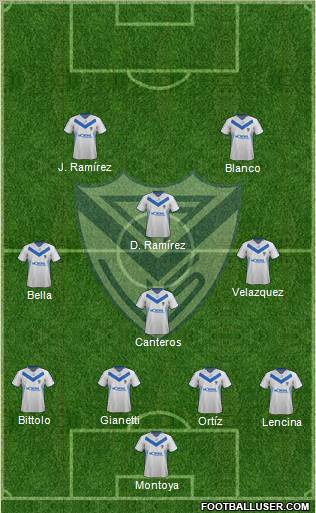 Vélez Sarsfield Formation 2012