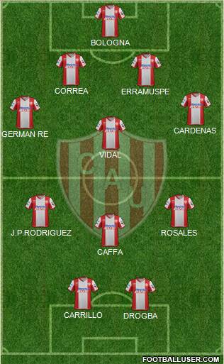 Unión de Santa Fe Formation 2012