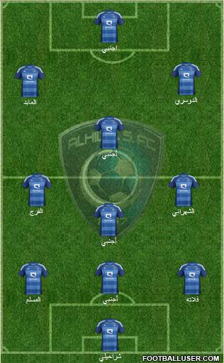 Al-Hilal (KSA) Formation 2012