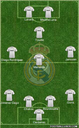 Real Madrid C.F. Formation 2012