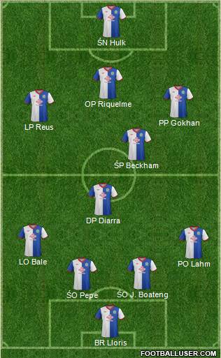 Blackburn Rovers Formation 2012