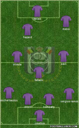 RSC Anderlecht Formation 2012