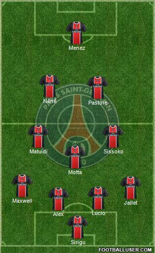 Paris Saint-Germain Formation 2012