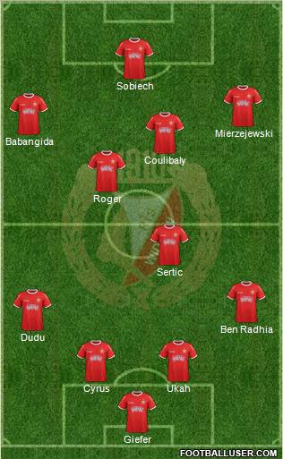 Widzew Lodz Formation 2012