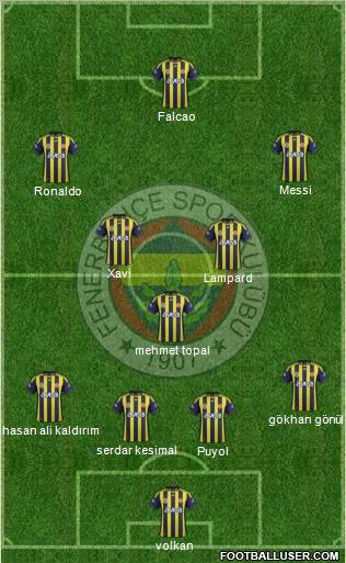 Fenerbahçe SK Formation 2012