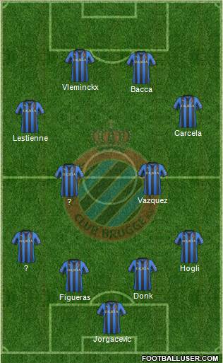 Club Brugge KV Formation 2012