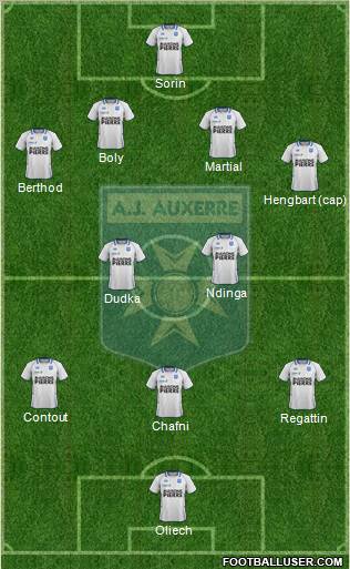 A.J. Auxerre Formation 2012