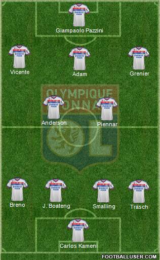 Olympique Lyonnais Formation 2012