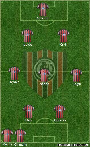 Chacarita Juniors Formation 2012