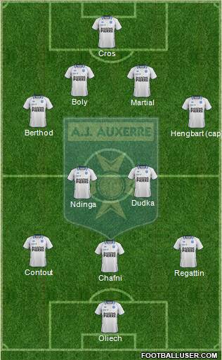 A.J. Auxerre Formation 2012