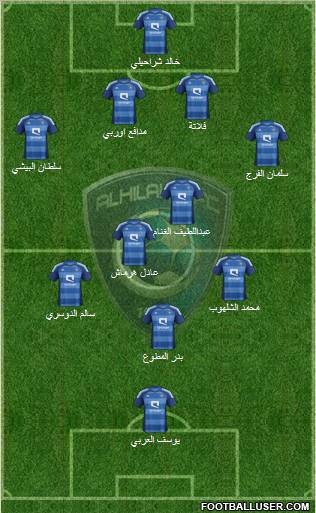 Al-Hilal (KSA) Formation 2012