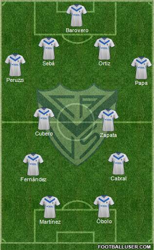 Vélez Sarsfield Formation 2012