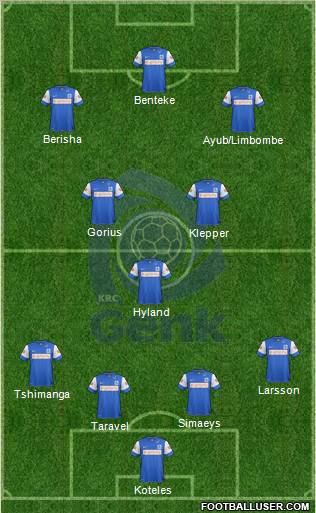 K Racing Club Genk Formation 2012