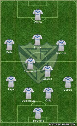 Vélez Sarsfield Formation 2012