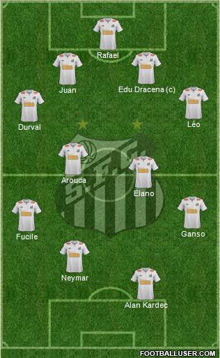 Santos FC Formation 2012