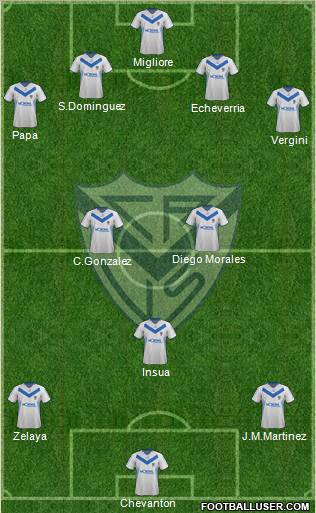 Vélez Sarsfield Formation 2012