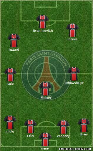 Paris Saint-Germain Formation 2012