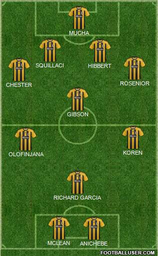 Hull City Formation 2012