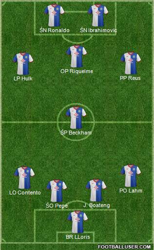 Blackburn Rovers Formation 2012