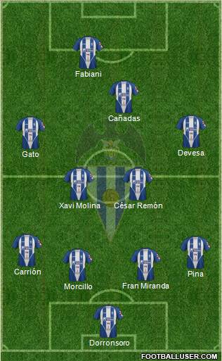 C.D. Alcoyano Formation 2012