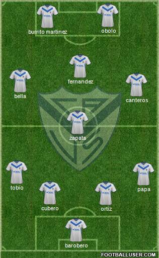 Vélez Sarsfield Formation 2012