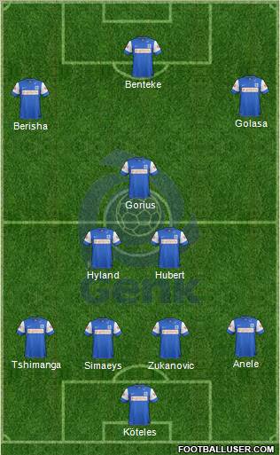 K Racing Club Genk Formation 2012