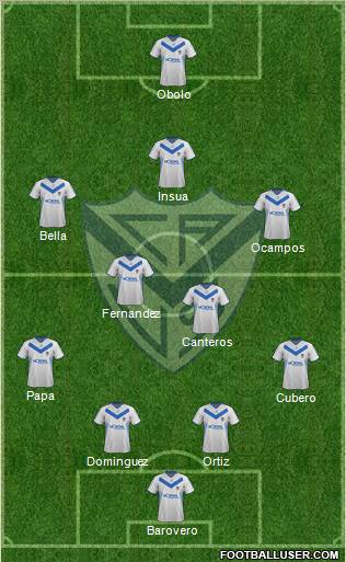 Vélez Sarsfield Formation 2012