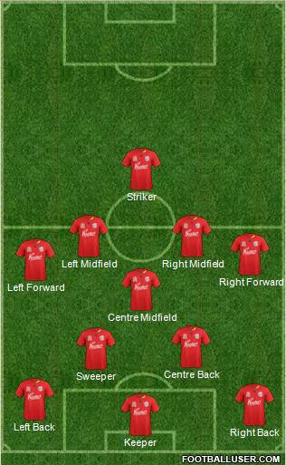 Adelaide United FC Formation 2012